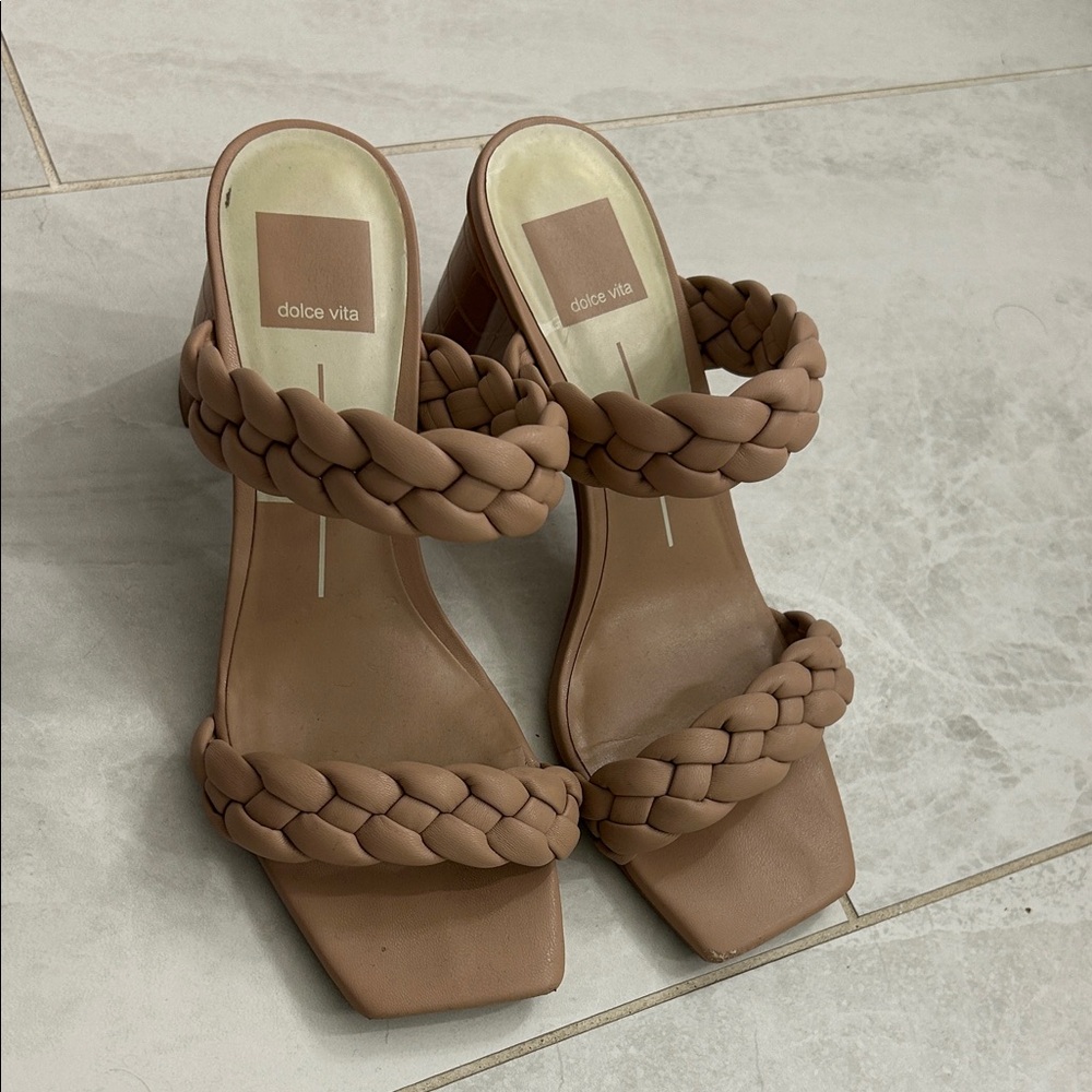 Dolce Vita Women's Brown Braided Heels